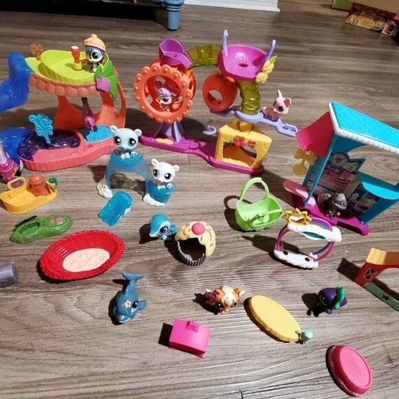 Littlest pet shop bundle lot polar bears whale octopus - Picture 6 of 16